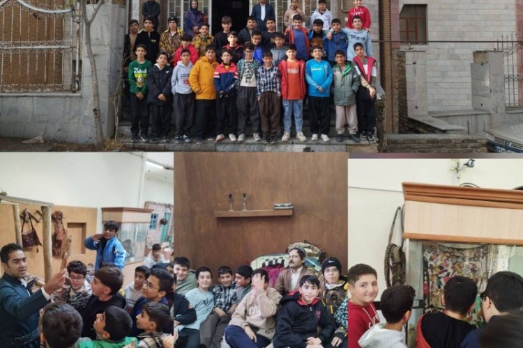 بازدید دانش آموزان پایه هفتم متوسطه اول نمونه دولتی شهید حسامی از موزه مردم شناسی پاوه