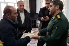 دیدار با خانواده معظم شهدا در شهر نودشه