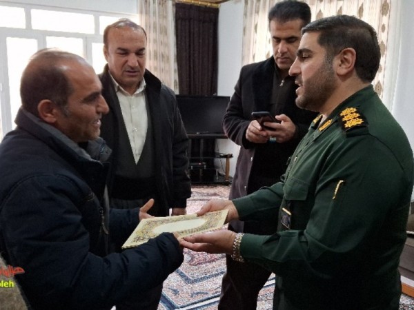 دیدار با خانواده معظم شهدا در شهر نودشه