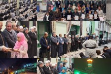 چهارمین دوره تجلیل از خاتمان و حافظان قرآن کریم در مسجد روستای دشه برگزار شد