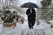 از بارش برف در پاوه