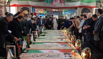 مزار شهدای شهرستان پاوه غبارروبی شد