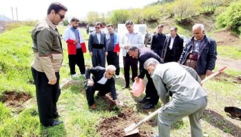 نمادسازی مقاومت با کاشت ۱۰۰ اصله نهال در پاوه ‌