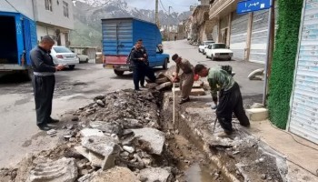 عملیات اصلاح و بهسازی کانال آبرو خیابان صلاح‌الدین ایوبی به پایان رسید