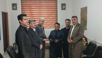 تقدیر بخشدار باینگان از دهیار سریاس به‌دلیل کسب عنوان «فراگیر برتر»