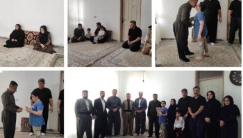 دیدار با خانواده معظم شهید رمضان در پاوه