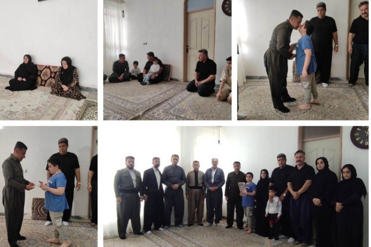 دیدار با خانواده معظم شهید رمضان در پاوه