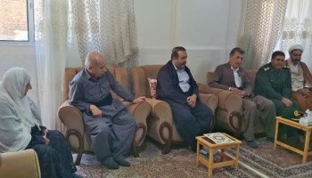 از دیدار جمعی از مسئولین با خانواده معظم شهدا در پاوه