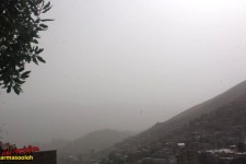گرد و غبار پاوه را فرا گرفت/مردم پاوه این روزها خاک تنفس می کنند