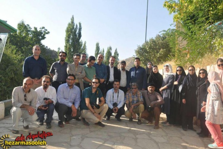 اعضای کارگاه بین المللی مدیریت گردشگری پایدار ، از روستای ساتیاری و اکو کمپ ساتیار بازدید نمودند 