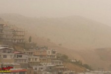 گرد و غبار ، پاوه را فرا گرفت