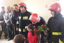 ابراز همدردی با خانواده آتش نشانان شهید حادثه ساختمان پلاسکو در پاوه