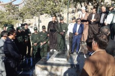 مزار شهدای پاوه گلباران و عطرافشانی شد
