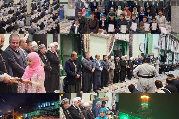 چهارمین دوره تجلیل از خاتمان و حافظان قرآن کریم در مسجد روستای دشه برگزار شد