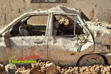 تصاویری از خسارت به منازل مسکونی اطراف میدان دف پاوه