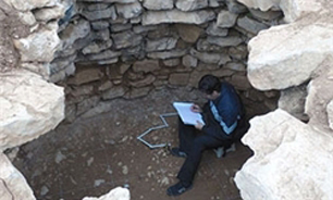 کشف گور منحصربه‌فرد 3000 ساله با ساختار سنگی و پلان مدور در روار