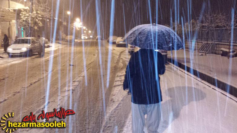 گزارش تصویری از نخستین بارش برف پاییزی در پاوه