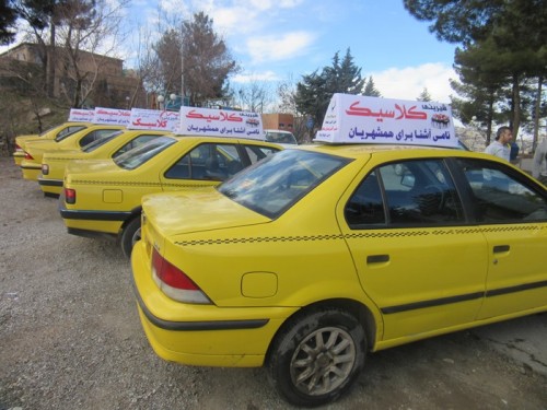 اجرای طرح تاکسی برد در ناوگان تاکسی رانی پاوه 