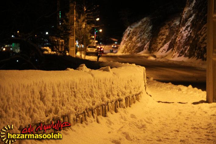 شب سرد زمستانی پاوه از لنز دوربین
