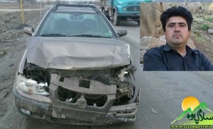 خبرنگار سلام پاوه دچار سانحه رانندگی شد…