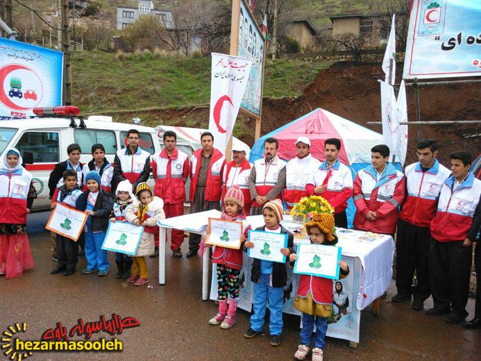 افتتاح طرح ملی ایمنی و سلامت مسافرین نوروزی جمعیت هلال احمر پاوه