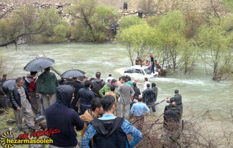 نجات جان دو خواهر روستای دل در رودخانه سیروان/وقتی که یک رهگذر فرشته نجات می شود