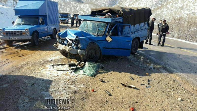 2 کشته در سانحه رانندگی محور روانسر - پاوه 
