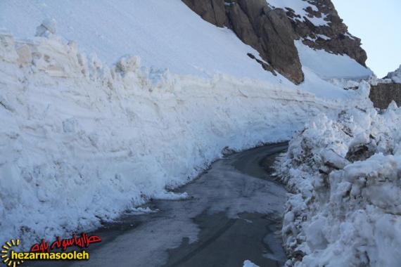 بازگشایی مسیر ارتباطی پاوه - مریوان در گردنه تته