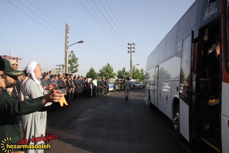 بدرقه کاروان زیارتی ارتحال امام خمینی (ره) در پاوه