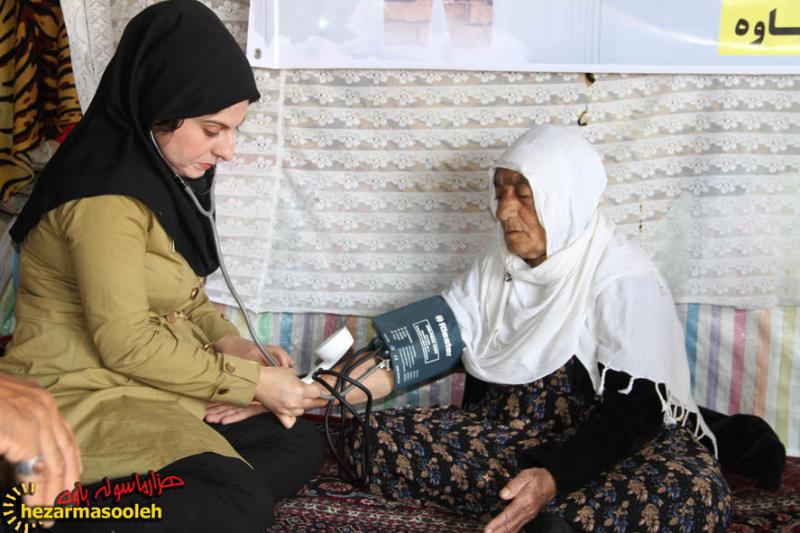 ویزیت رایگان مردم عشایر روستای زردویی شهرستان پاوه 