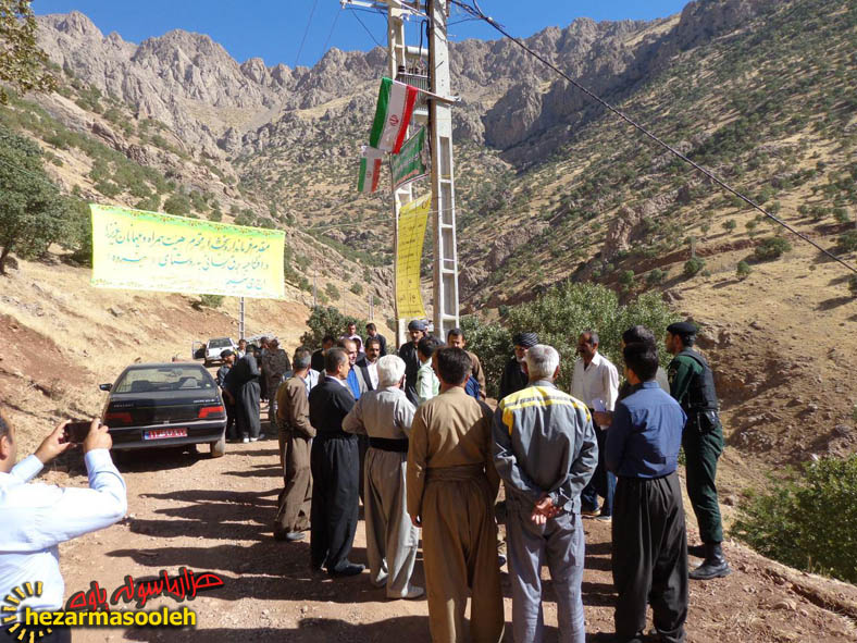 برق رسانی به دو روستای بخش نوسود از توابع شهرستان پاوه