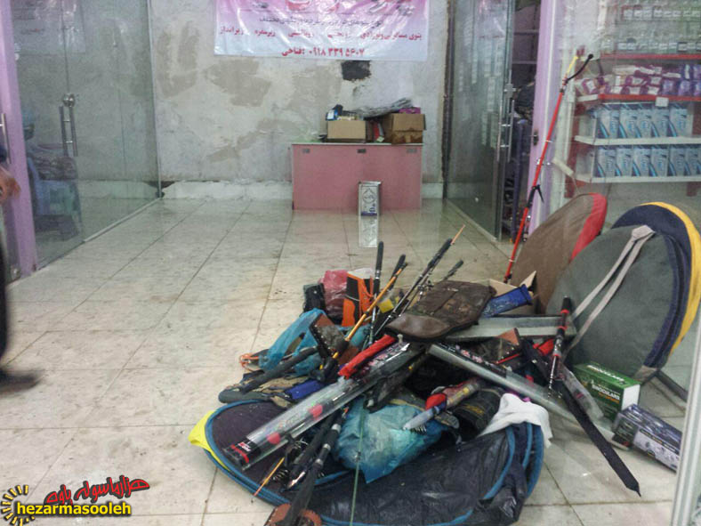 بارش باران در پاوه، سبب خسارت به مغازه داران بازارچه مرزی شد