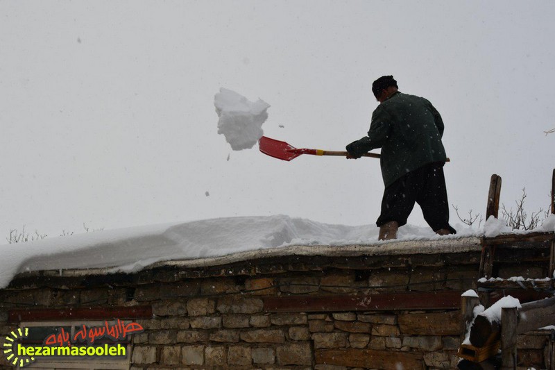 گزارش تصویری از بارش سنگین برف در شهرستان پاوه