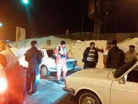  نجات جان پنج شهروند توسط امدادگران هلال احمر پاوه