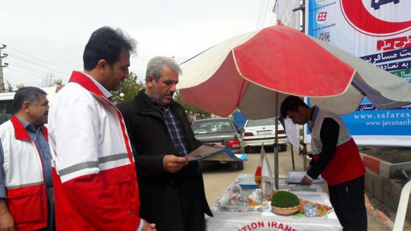 بازدید معاون فرماندار پاوه از پست ايمني و سلامت مسافران نوروزي