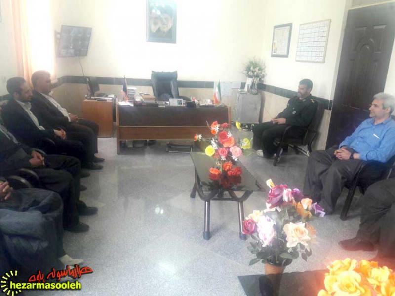دیدار فرماندار با فرمانده سپاه ناحيه پاوه به مناسبت روز پاسدار 