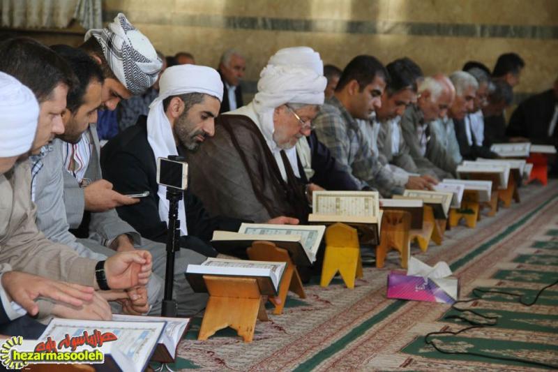 ختم کامل قرآن کریم در در ماه مبارك رمضان در مسجد قباي پاوه