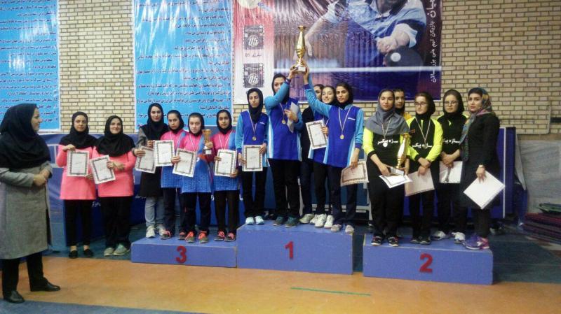 بانوان پینگ پنگ باز پاوه ای بر سکوی سوم مسابقات قهرمانی استان ایستادند