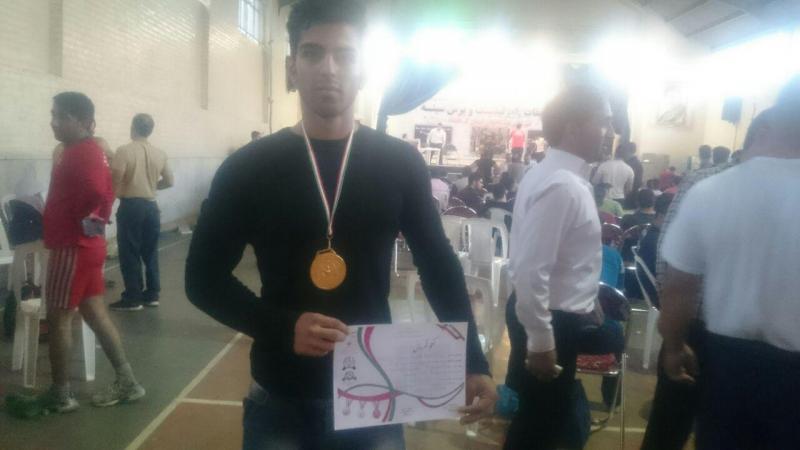 کسب مدال طلای رده سنی نوجوانان توسط ورزشکار ارزنده شهرستان