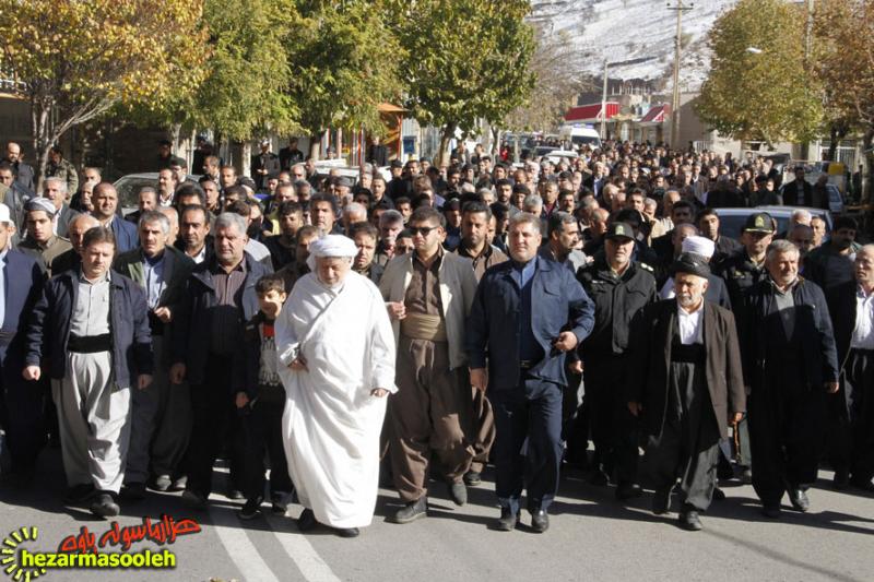 نمازگزاران پاوه تظاهرات ضد صهیونیستی برگزار کردند/ گزارش تصویری 