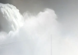 فوران زیبای سد داریان در پاوه + فیلم 
