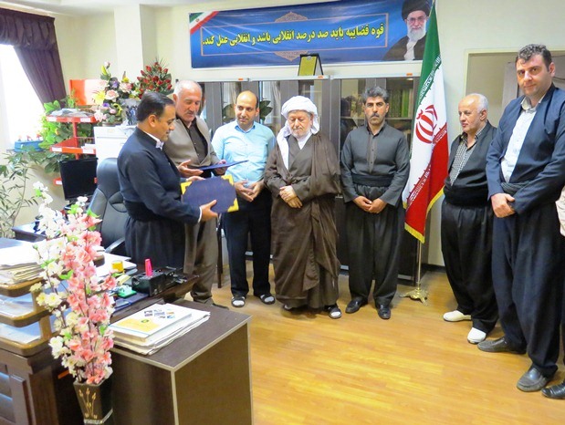 تقدیر از مقامات قضایی شهرستان توسط اعضای شورای اسلامی شهر و شهردار پاوه