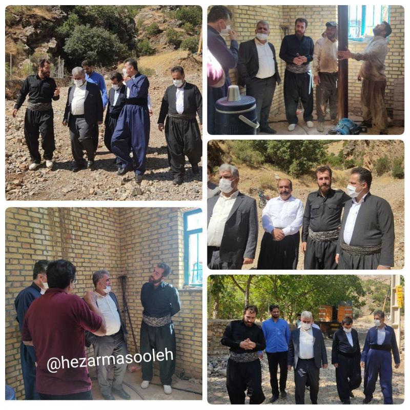 عملیات راه اندازی مجدد چاه آب روستای گلال پاوه آغاز شد