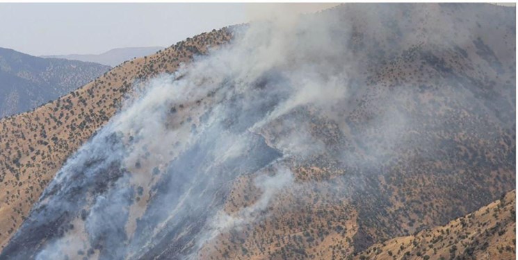 آتش‌سوزی جنگل‌های آلوده به مین و صعب‌العبور نوسود اطفا شد