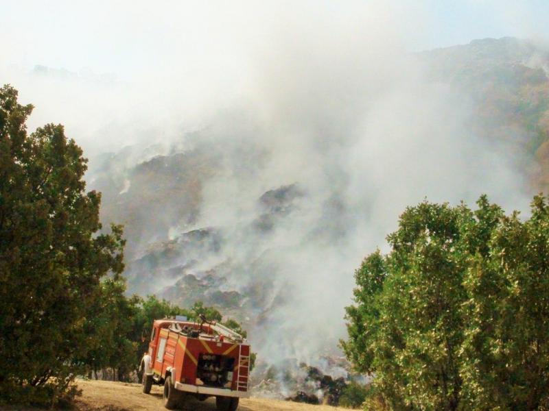 آتش سوزی در مراتع قلاگاه شیخان نوسود شهرستان پاوه و جوانرود