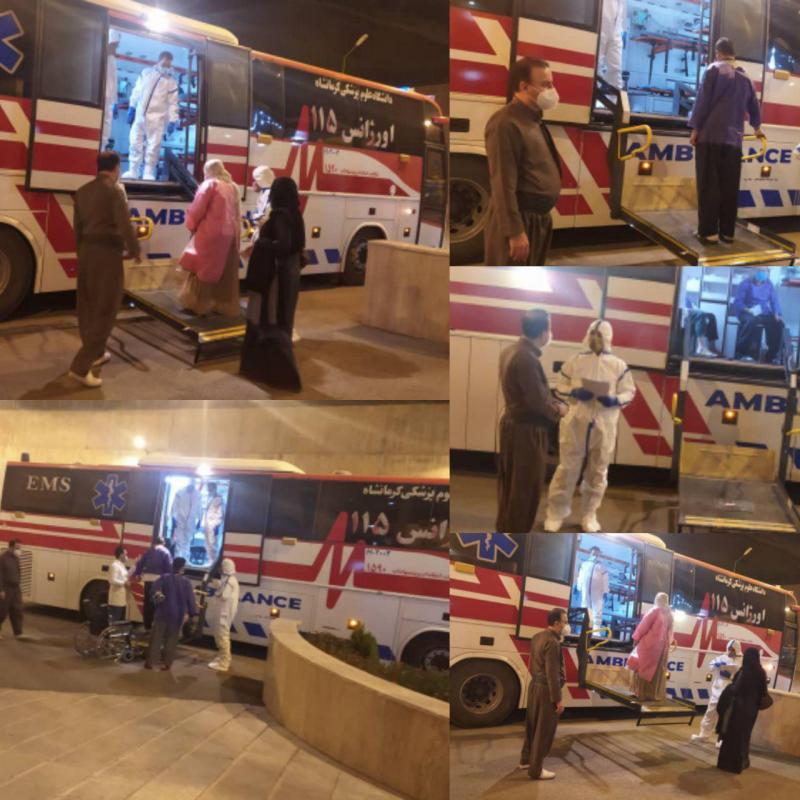 ورود دوباره اتوبوس امبولانس دانشگاه به شهرستان پاوه