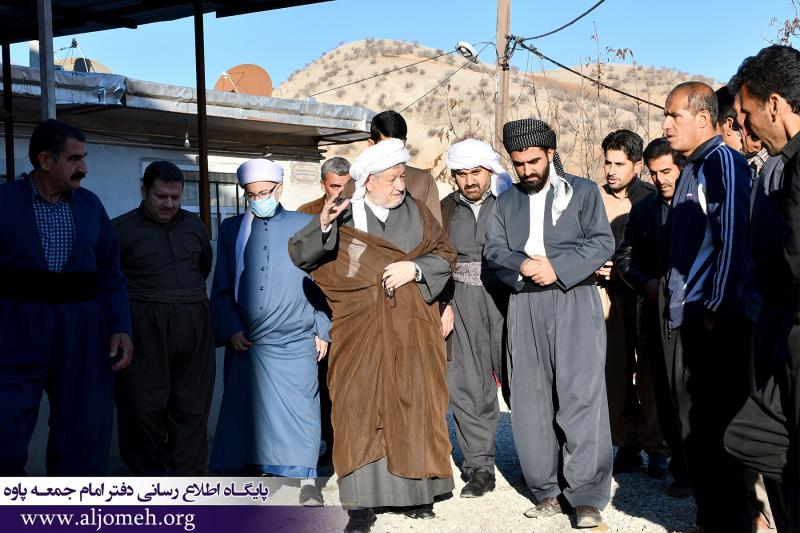  ماموستا قادری در چهار روستای زلزله زده حضور یافتند