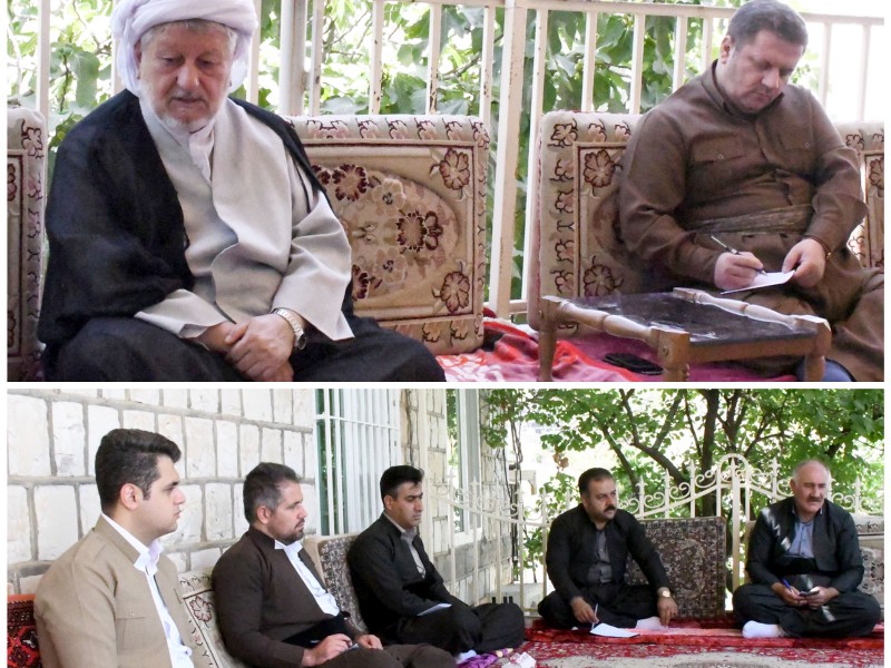 منتخبین ششمین دوره شورای اسلامی شهر پاوه با حاج ماموستا ملا قادر قادری دیدار کردند