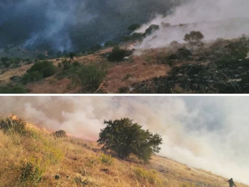 وقوع چند فقره آتش سوزی در مراتع شهرستان پاوه
