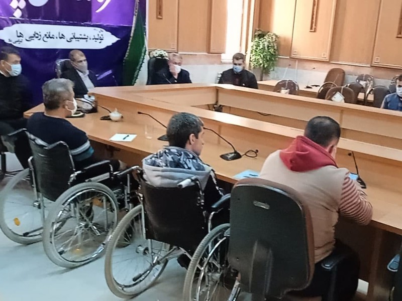 گزارش تصویری از برگزاری نشست با معلولین شهرستان پاوه